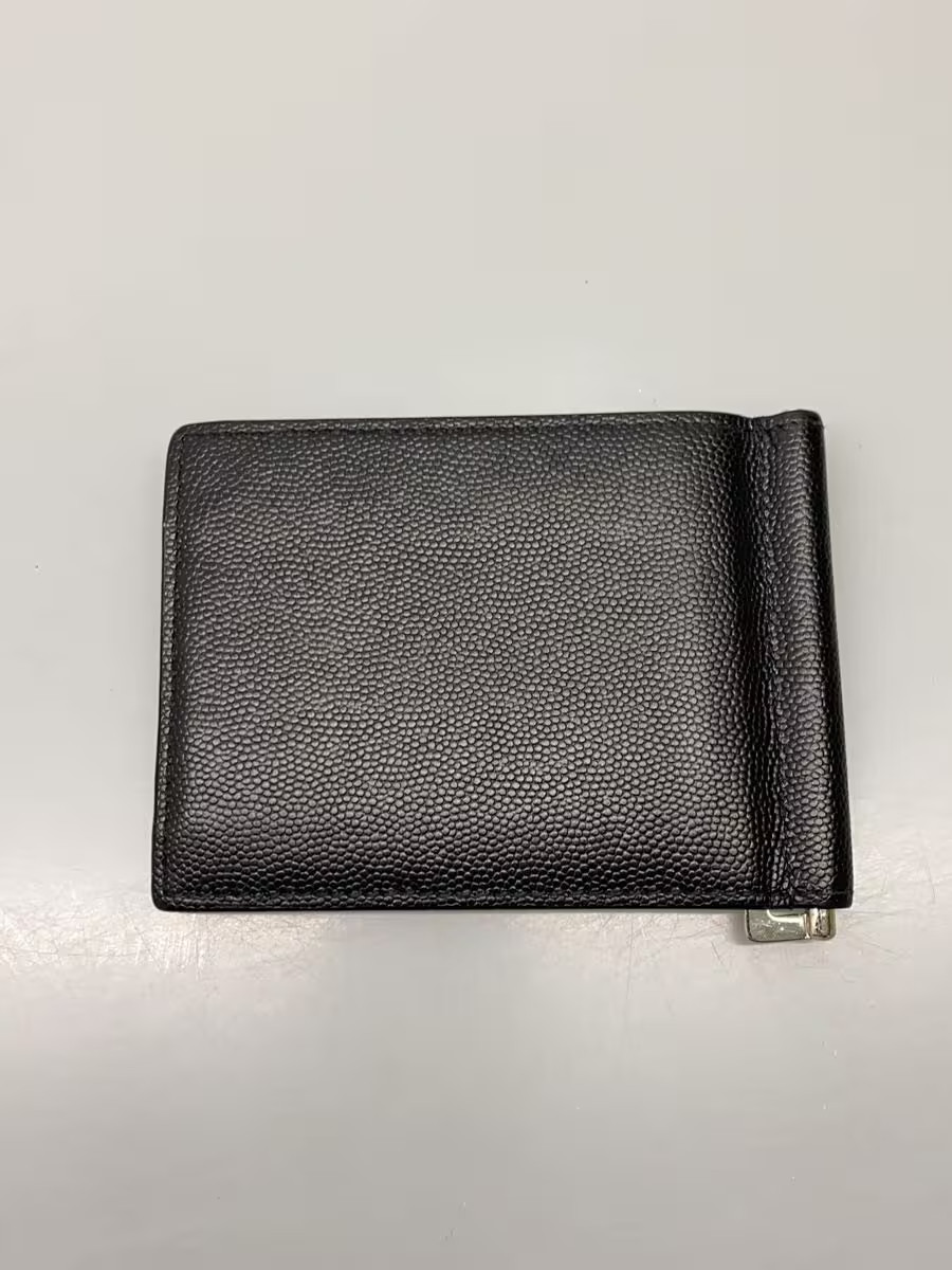 SAINT LAURENT Money Clip Leather Black Men's 378005 thumbnail 2