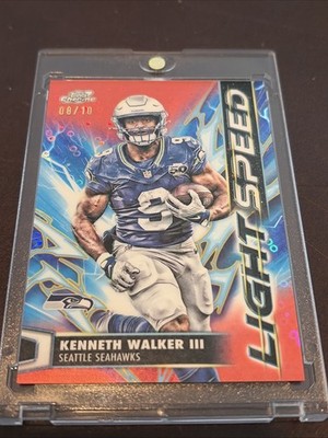 2025 Topps Cosmic Chrome Kenneth Walker III Lightspeed Lunar Eclipse #08/10 SSP