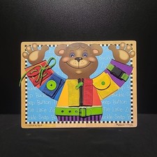 Melissa & Doug Wooden Educational Basic Skills Board Preschool Puzzle Ages 3+