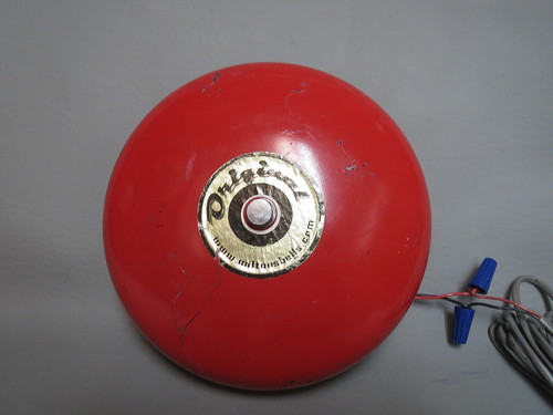 Miltons Bell "Original" Driveway Bell Red Electric Bell Used