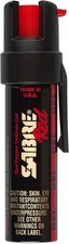 SABRE Pepper Gel 0.67oz Black Pepper Spray for Self Defense with Clip
