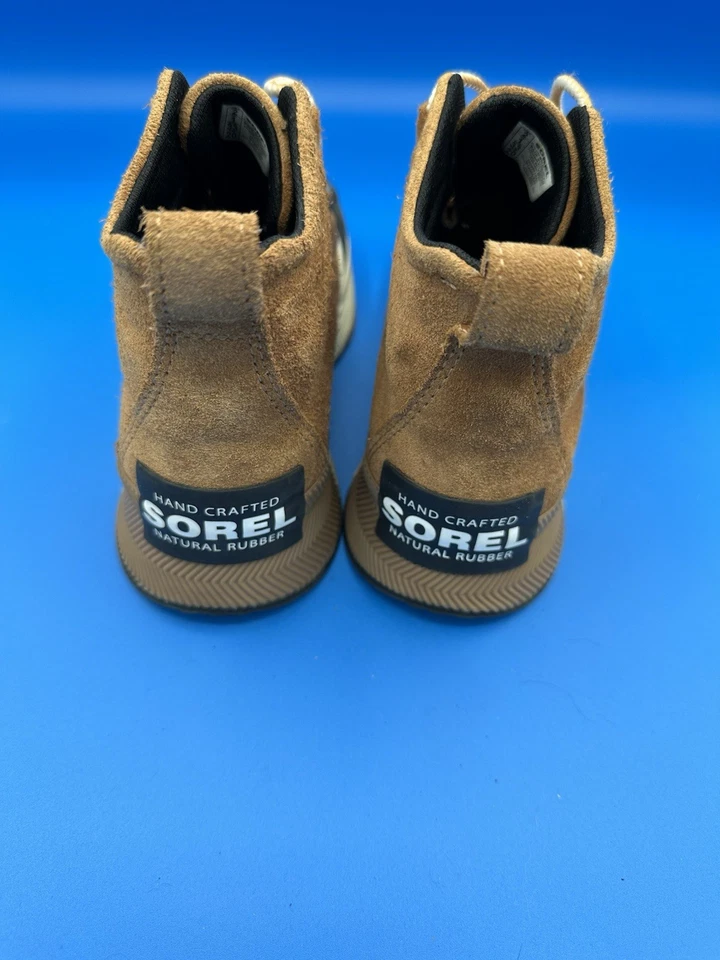 Sorel Out N About 1V Juvenil Talla 2 Lt Marrón Gamuza Negro Impermeable Botines Foto 4 de 4