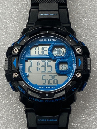 Armitron Pro Sport Digital Chronograph Watch 330FT WR Men's Sports Watch New