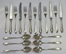 Silberbesteck Speise besteck 800 er Silber 18 Teile LSF Messer Gabel Löffel .