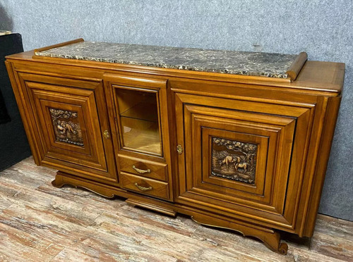 Sideboard-Faden Nussbaum Art Deco Epoche im Sinne von Marcel Breuer - Bild 6 von 6