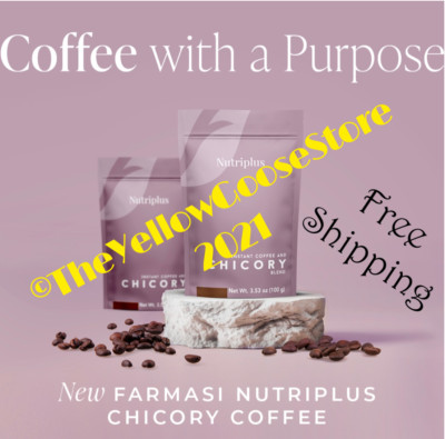 FARMASI   NUTRIPLUS  DELISH CHICORY INSTANT COFFEE     Hot/Cold FREE SHIPPING