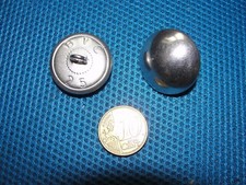 Bouton BVC argenté 25mm demi-bombé à queue Armée Française WW2 métal blanc