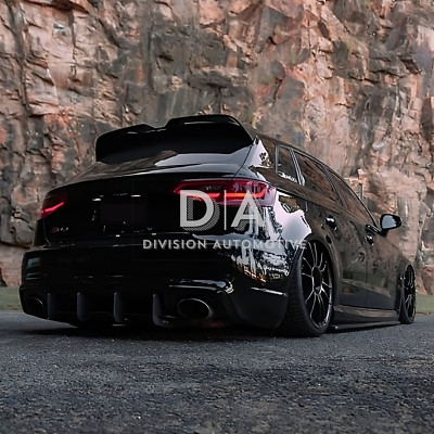FOR AUDI A3 8V HATCHBACK REAR ROOF SPOILER OETTINGER STYLE GLOSS BLACK 2013-2020