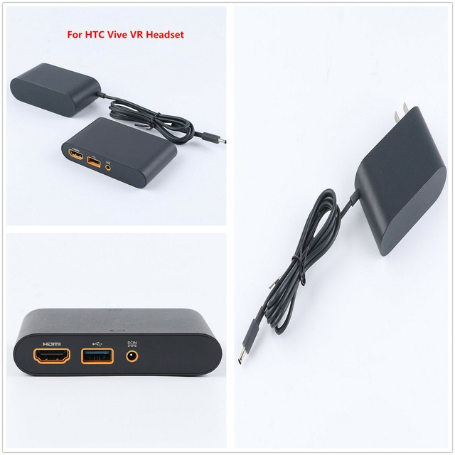 Virtual Reality Link Box Charger Power Adapter Cable For HTC Vive VR Headset New Virtual Reality Link Box Charger Power Adapter Cable For HTC Vive VR Headset New