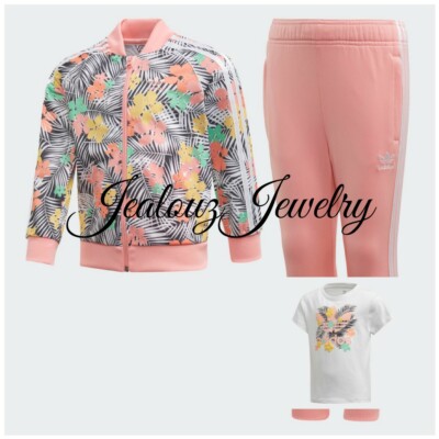 SST SETA FLORAL-PRINT ADIDAS TRACK JACKET SUIT FOR