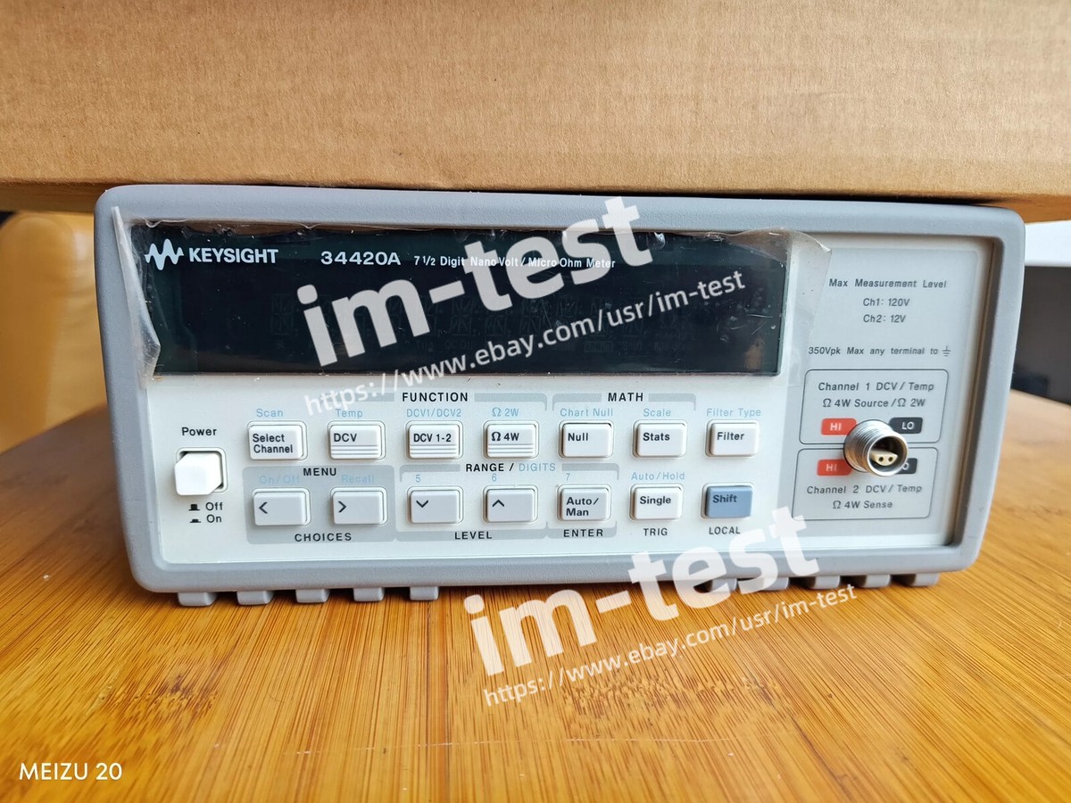 HP Agilent Keysight 34420A 7 1/2 bit nanovolt/Appearance with