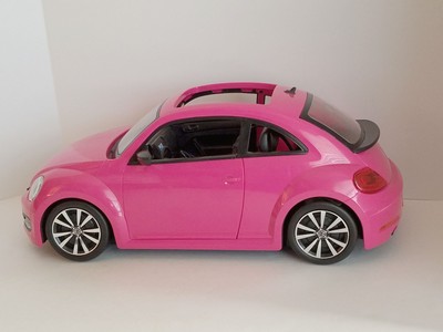 Barbie Volkswagen Vw Beetle Car Doll Set Pink Convertible Toy Barbie Volkswagen The Beetle Hot Pink Vw Car Bjp37 2017 Mattel