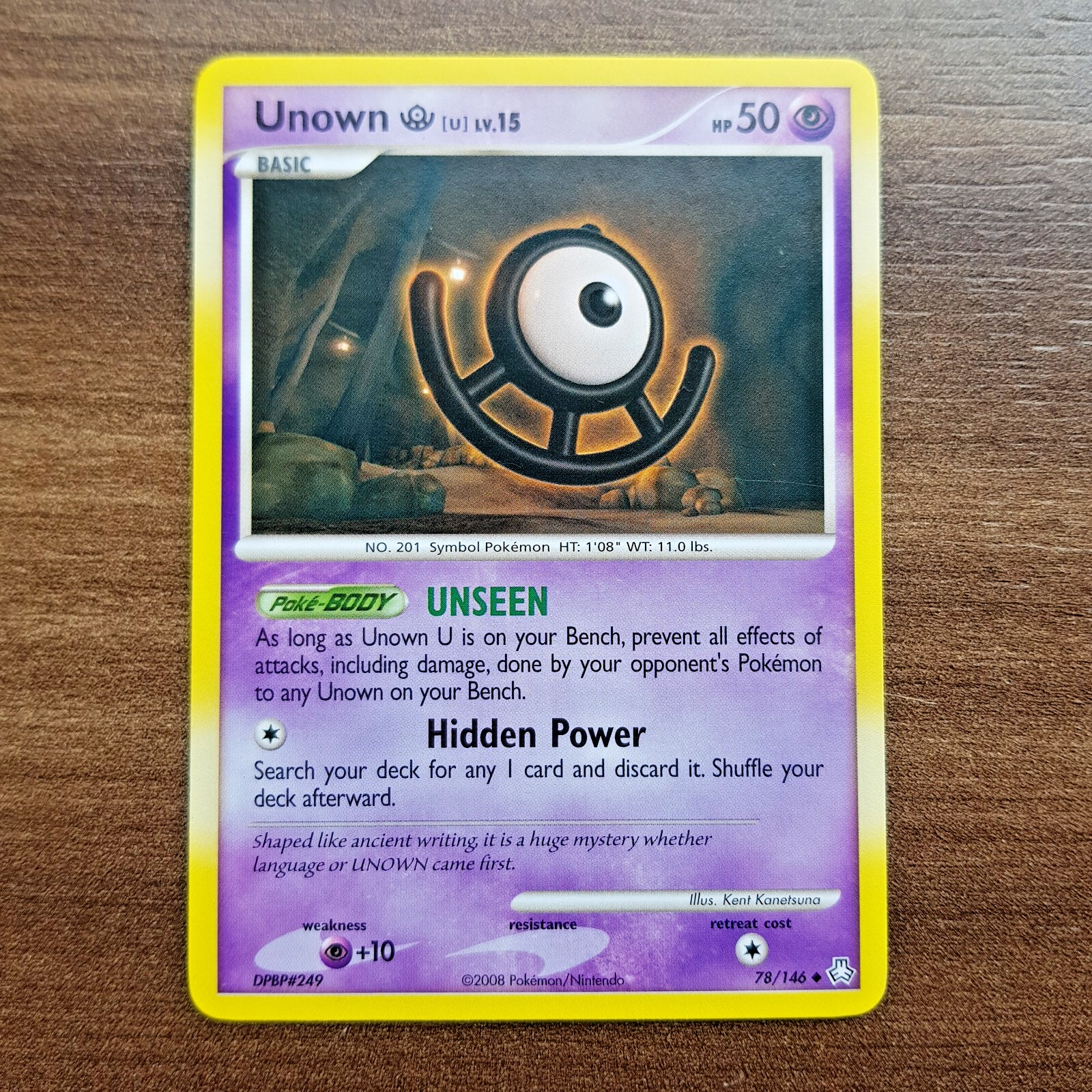 Unown U 78/146 Legends Awakened ✨VG Condition✨ Pokemon Card TCG