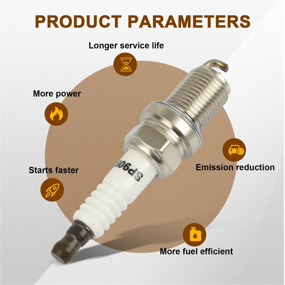 4x Bujías dobles de iridio para Toyota Prius C 2012-2014 2015-2019 l4 1,5 L Foto 3 de 4