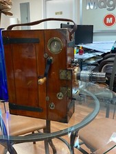 Prestwich Model 5 Wooden 35mm Hand Crank Cine Camera Circa Restored Circa 1900 .