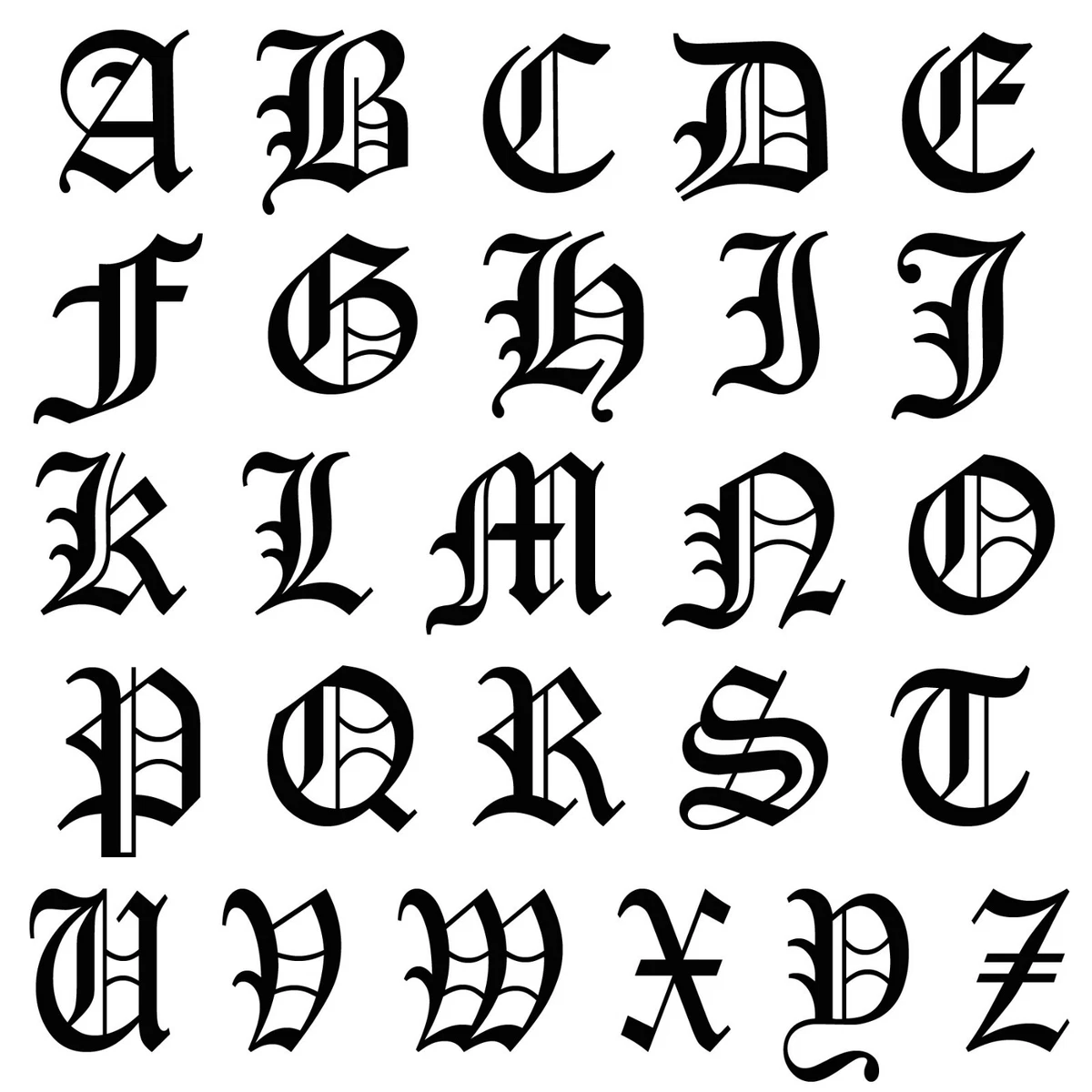 Fancy Frame Monogram 1 Letter Calligraphy Font Personalized