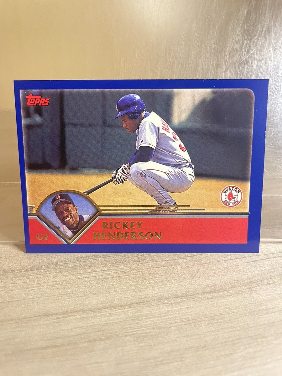 2003 Topps #72 Rickey Henderson Boston Red Sox Baseball Card I 147