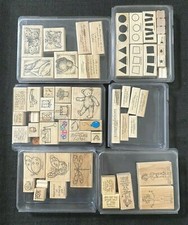 Lot of 55 Stampin Up Rubber Stamps - Various Themes