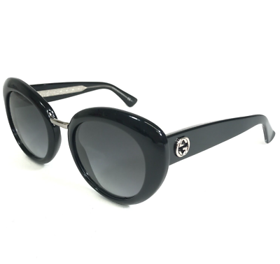 Gucci Sunglasses GG 3808/S Y6C9O Black Round Cat Eye Frames w