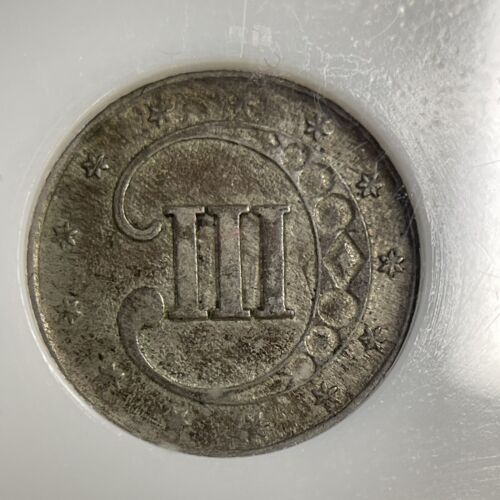 1853 Three Cent Silver Piece Trime 3c Type 1 - PCI -EF - US Coin - 35001 - Picture 4 of 8