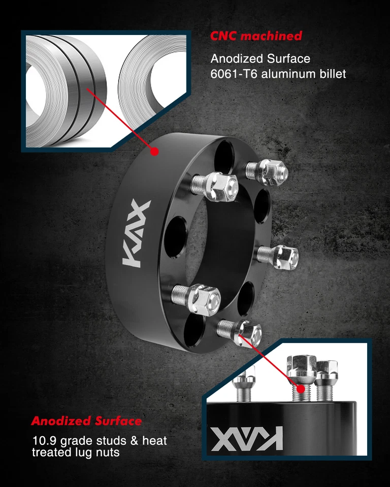4 espaciadores de rueda 2" 5x5,5 14x1,5 para Ram 1500 2012-2018 2014 2015 2016 2017 Foto 4 de 4