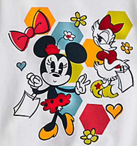 T-shirt fille Disney Store Minnie Mouse & Daisy Duck Summer Fun neuf avec étiquette taille 4 5 6 7 8 - Photo 3/3