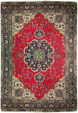 8x11' RED Semi Antique Traditional Tabreez Rug Iraan 73818
