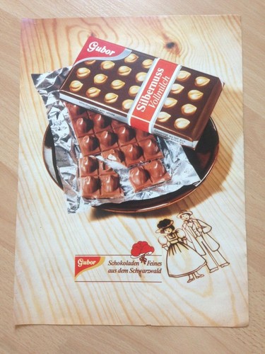 Wo Kann Ich Gubor Schokolade Kaufen Original Reklame,Werbung 1976 GUBOR Schokolade Feines aus dem