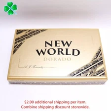 New World Figurados Dorado Empty Wood Cigar Box 11.25" x 7" x 2"