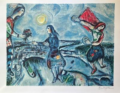 Chagall、LE COUPLE、希少画集画、新品額装付 Chagall、LE COUPLE、希少画集画、新品額装付 Chagall、LE COUPLE