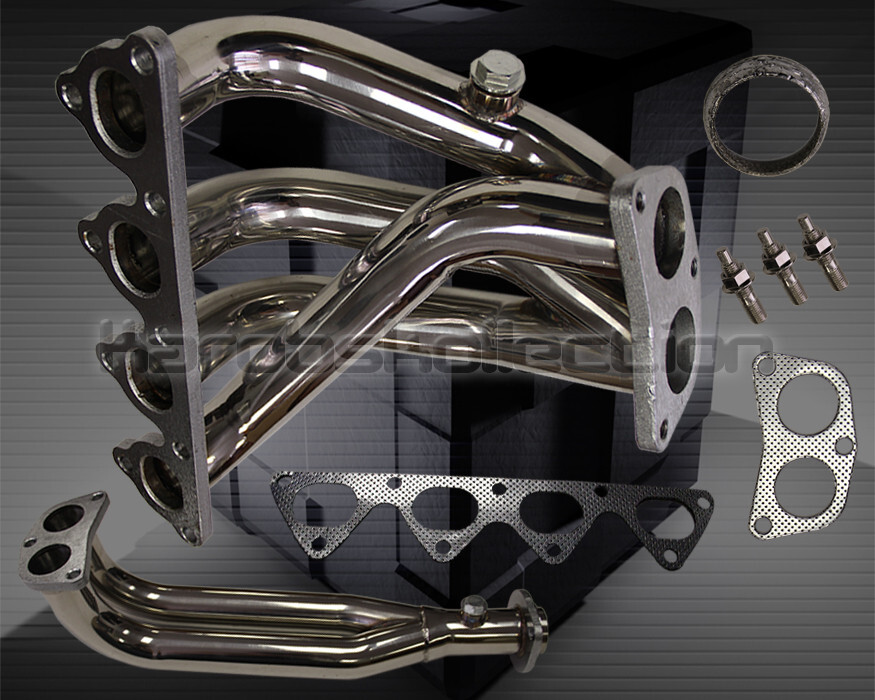 F0R HONDA DEL SOL 9397 SOHC D15 D16 D16Y8 STAINLESS EXHAUST MANIFOLD