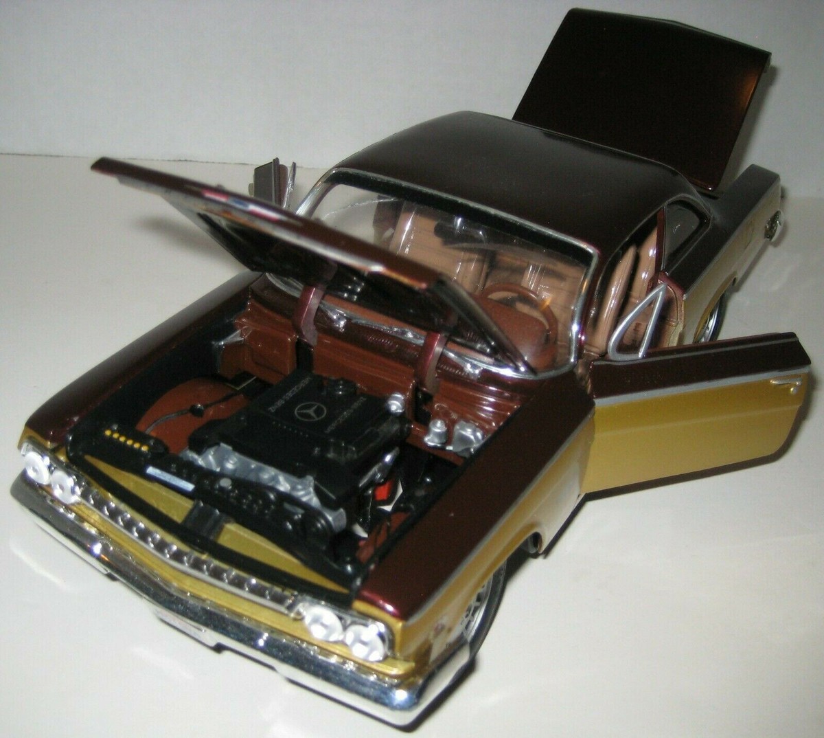 1/18,custom 1962 Chevy Bel Air , brown and gold | eBay