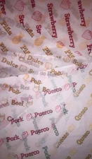 48 Printed Tamale Paper 9" x 10",Pork,Cheese,Chicken,Beef,Piña,Strawberry, Dulce