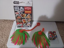 Mixed Toy lot, Superhero Mini Magic Cube, Jellyfish YoYo Stretchy Noodle Balls