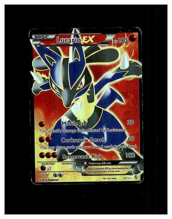 Lucario EX 107/111 Pokémon card from Furious Fists for sale at best price