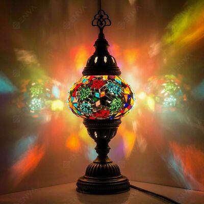 Türkischer Marokkanischer Tiffany-Stil, Handgefertigter Mosaik-Tisch
