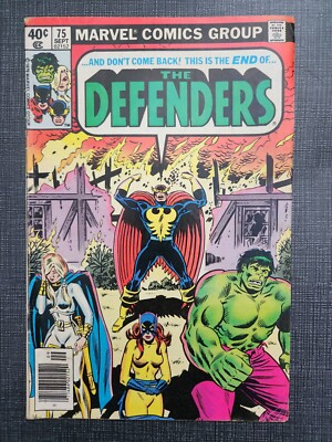Defenders Vol. 1 (1972) Issue #75 VG Hulk Valkyrie Nighthawk Hellcat Foolkiller