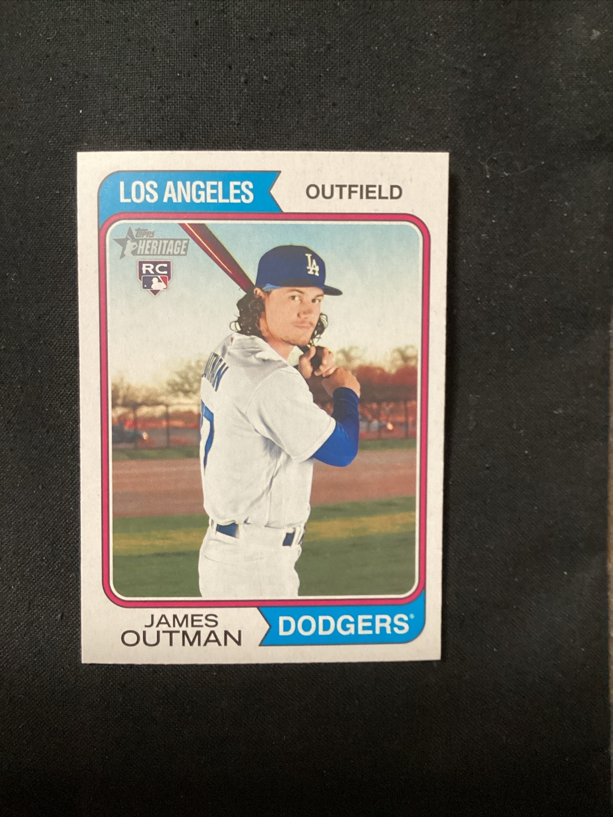 2023 Topps Heritage #93 James Outman Rookie.             PA11