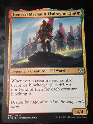General Marhault Elsdragon , Commander Dominaria United ,NM ,MTG, FREE SHIPPING