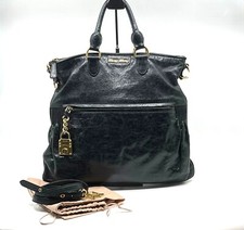 MIUMIU Shoulder Bag Black Leather 2Way Auth