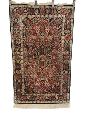Handgeknüpfter Orientteppich  Feiner Seidenteppich im China Hereke 150x92cm