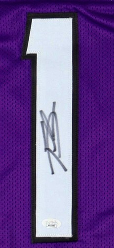 Trevius Hodges-Tomlinson Signed TCU College Purple Custom Football Jersey (JSA) - Picture 2 of 3