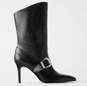 zara buckle boots