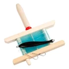 FLADEN winder with 70 g sinker hand fishing rod with line + 70 g weight wood ...
