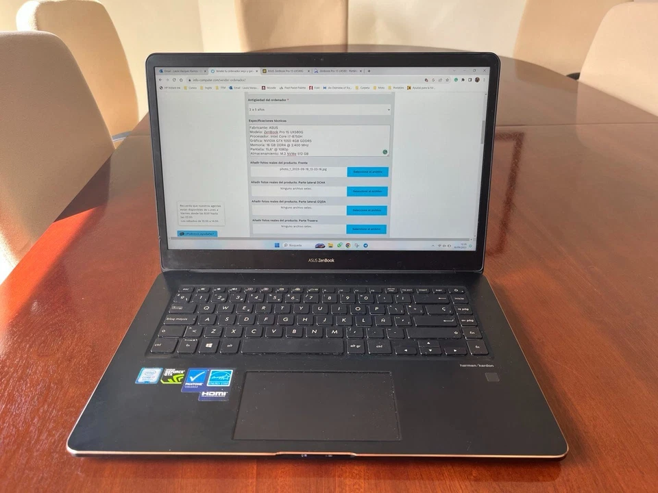 Portátil ASUS Zenbook Pro 15 UX580G - Imagen 3 de 4