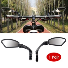 1 Pair Handlebar Mirrors Bike Biking Mirror Handlebar Mount Rotatable Rear View