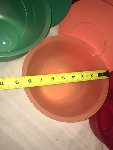 TUPPERWARE Impressions Bowls Set (3) 18-10-5 1/2 Cup-New-Serve Store Popcorn GOR - Picture 11 of 12