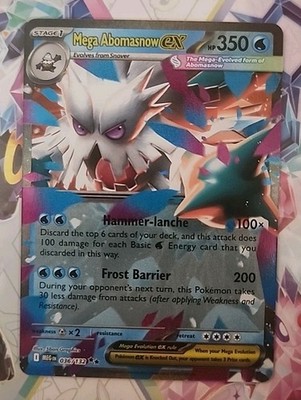 Mega Abomasnow ex 036/132 Double Rare Me01: Mega Evolution Holo NM