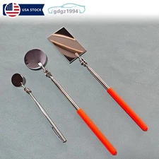 3PCS Telescoping Mirror Inspection Round Square Mirror Inspection Tool
