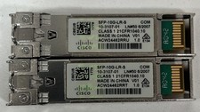 Lot of 2 Cisco SFP-10G-LR-S 10GBASE-LR SFP Transceiver Module with Hologram
